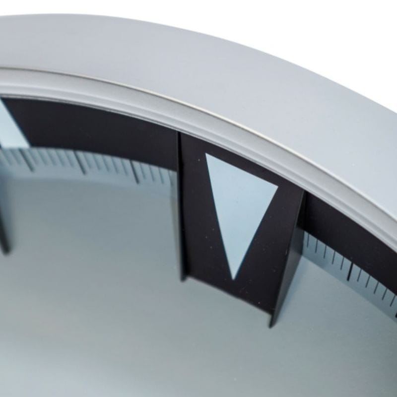 Clock Large Brushed Steel "Watch-Style" Wall Clock