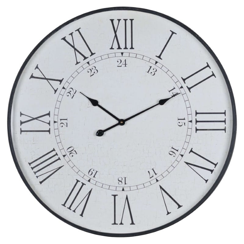 Clock Large Embossed Station Clock
