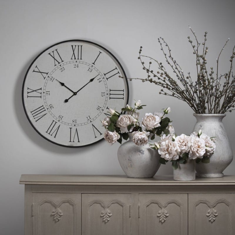 Clock Large Embossed Station Clock