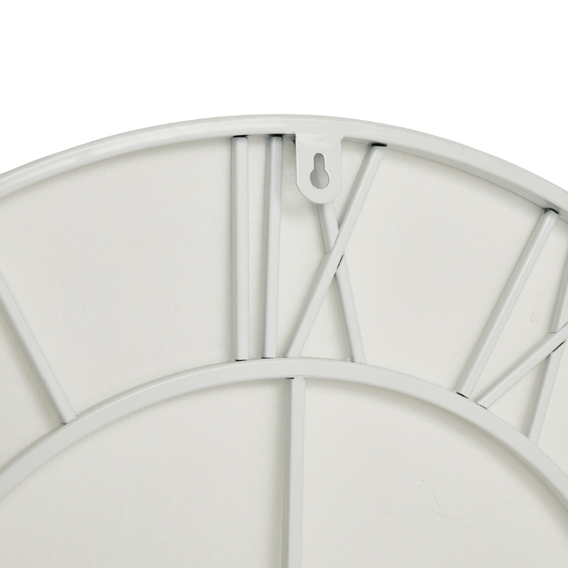 Clock White Skeleton Wall Clock