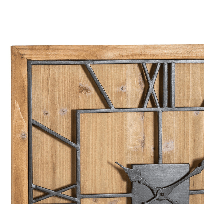 Clock Williston Square Wooden Wall Clock