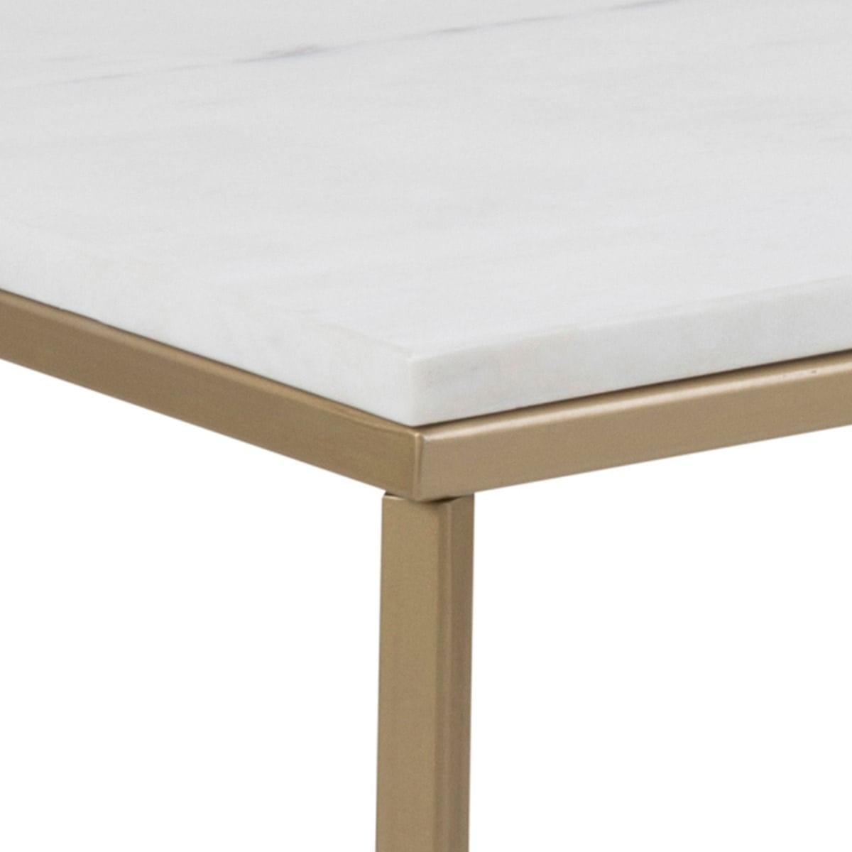 Coffee Table Alisma Coffee Table with White Marble Top