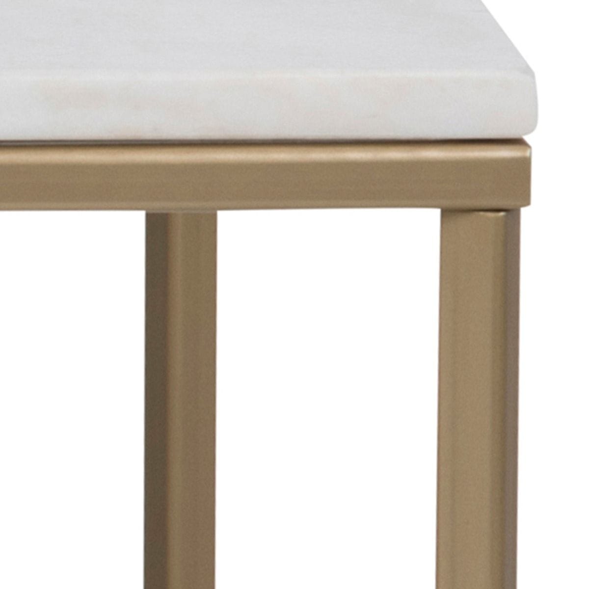Coffee Table Alisma Coffee Table with White Marble Top