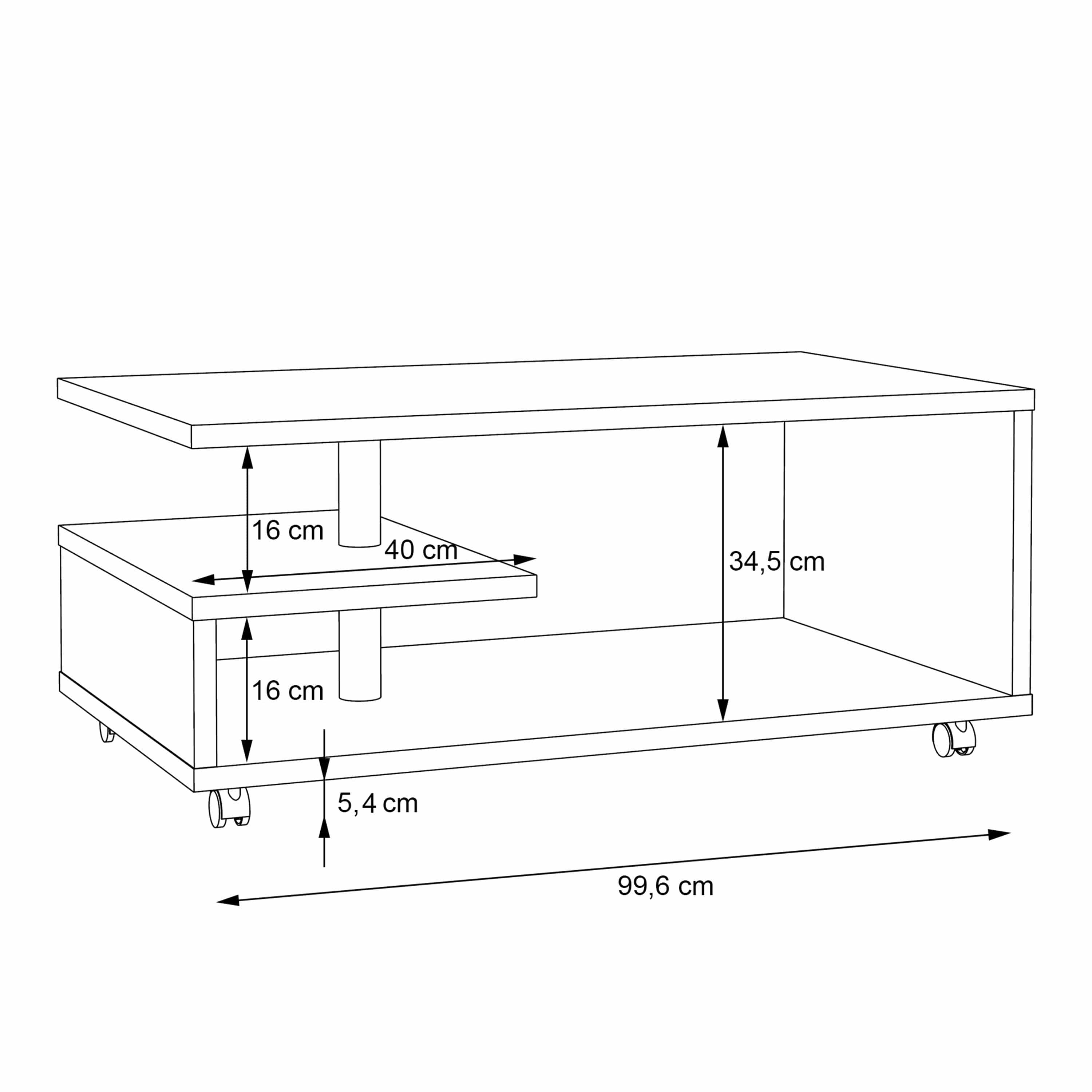 Coffee Table Bailey Coffee Table in Antique Oak