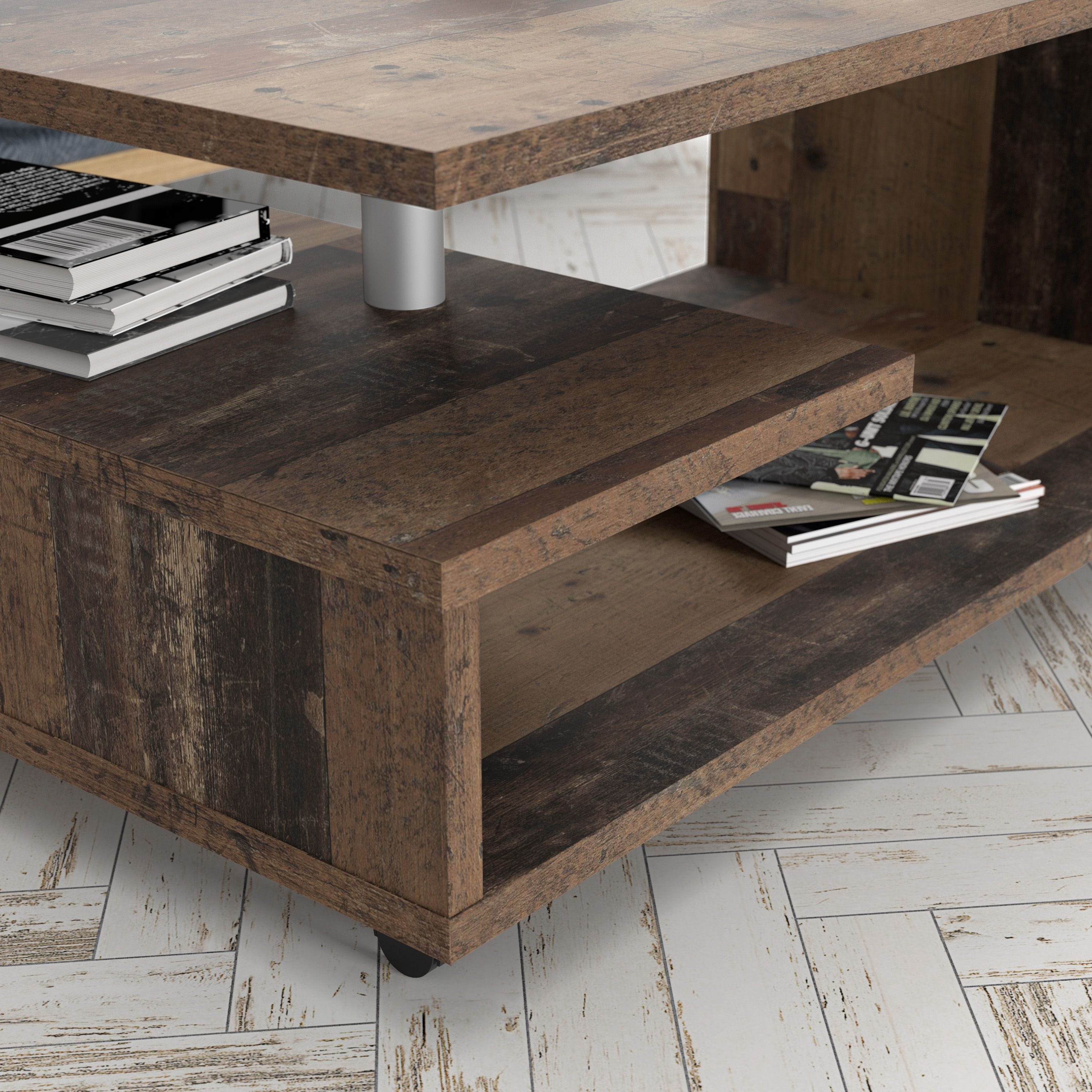 Coffee Table Bailey Coffee Table in Old Vintage Wood