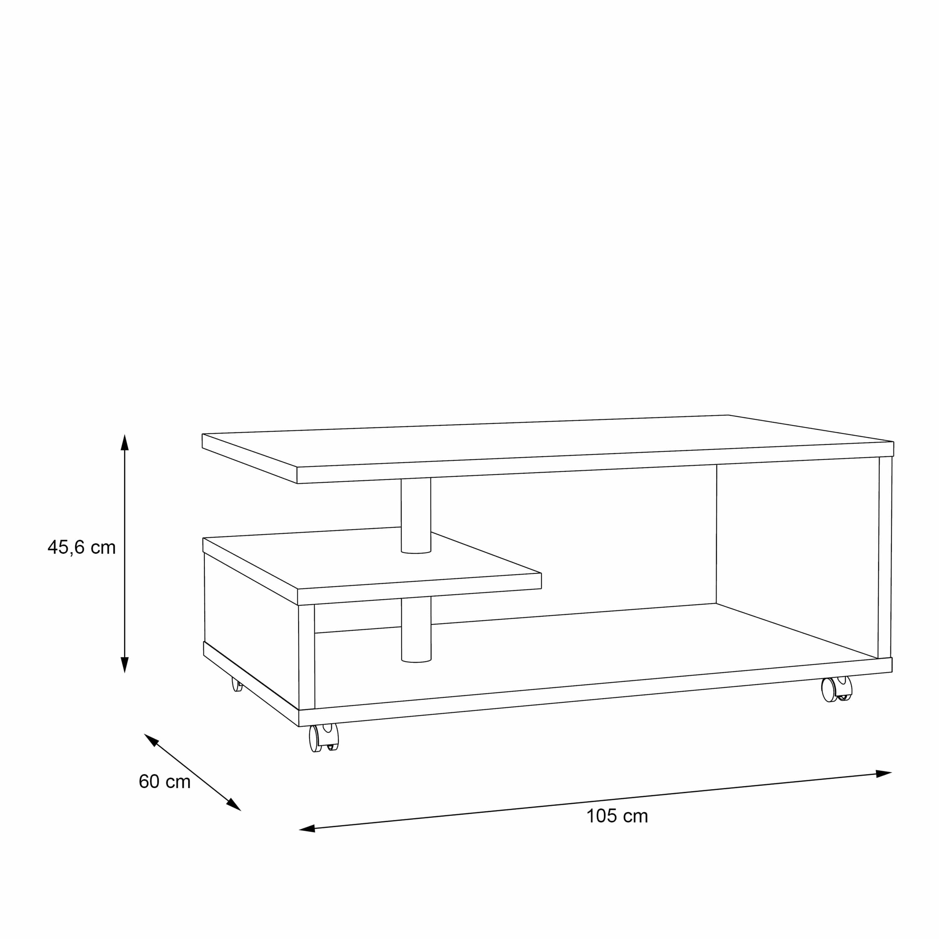 Coffee Table Bailey Coffee Table in Sand Oak