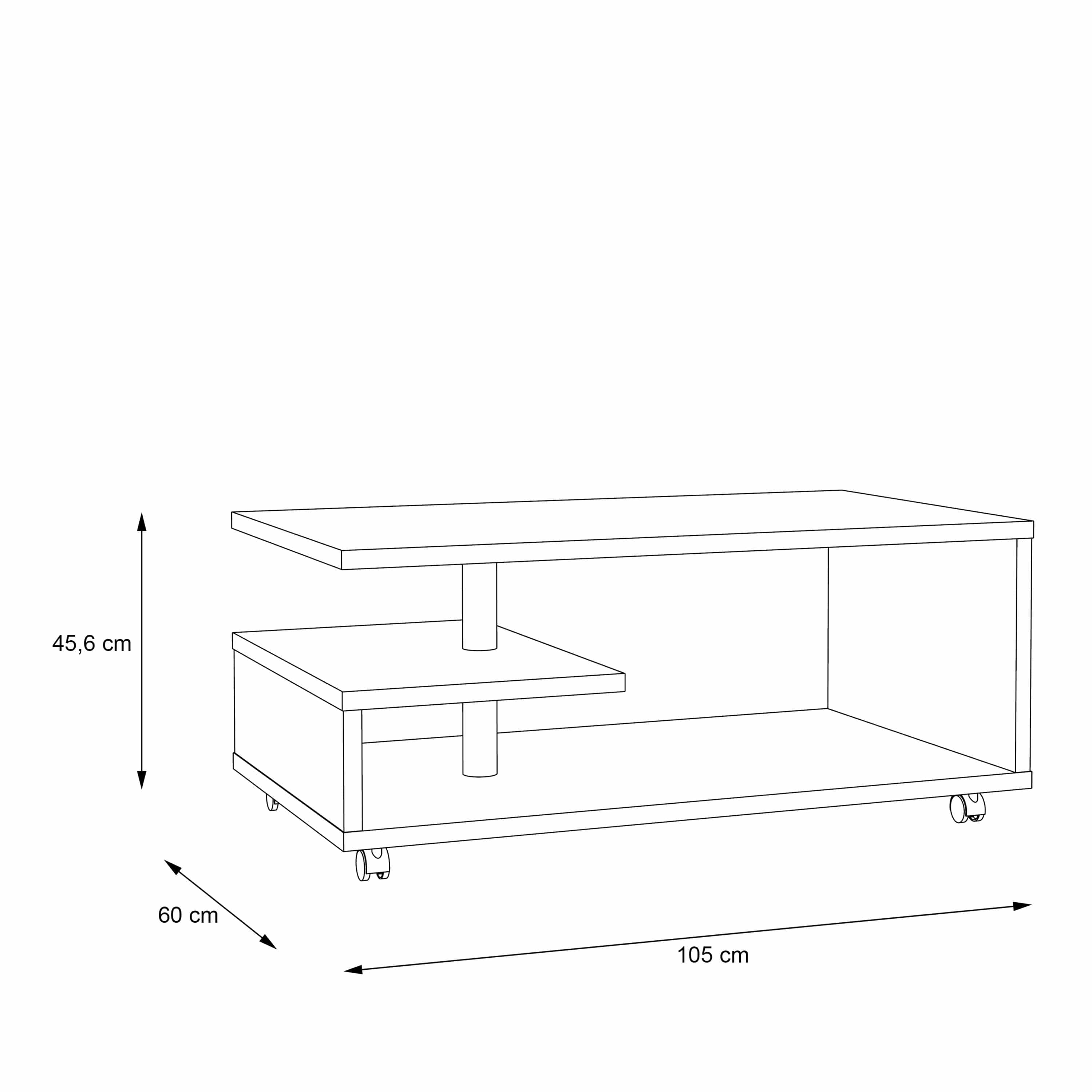 Coffee Table Bailey Coffee Table in Sonoma Oak