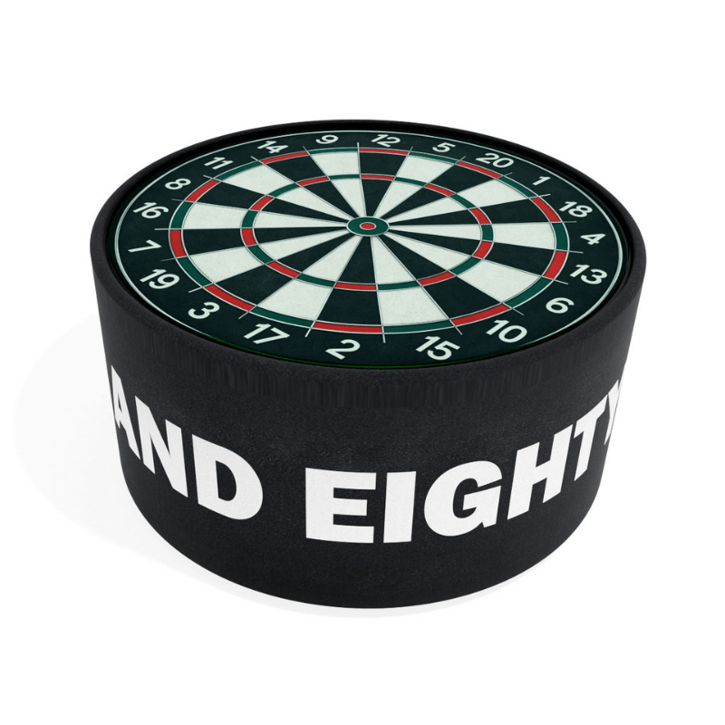 Coffee Table Dartboard Icon Upholstered Round Coffee Table