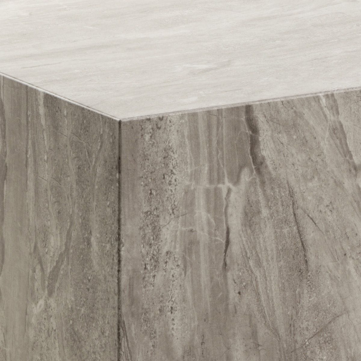 Coffee Table Dice Square Coffee Table in Grey Marble 90x90x42cm
