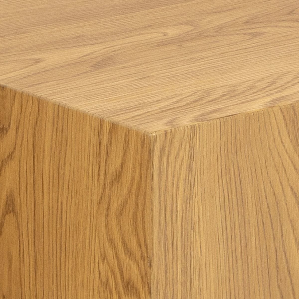 Coffee Table Dice Square Coffee Table Set in Oak Effect