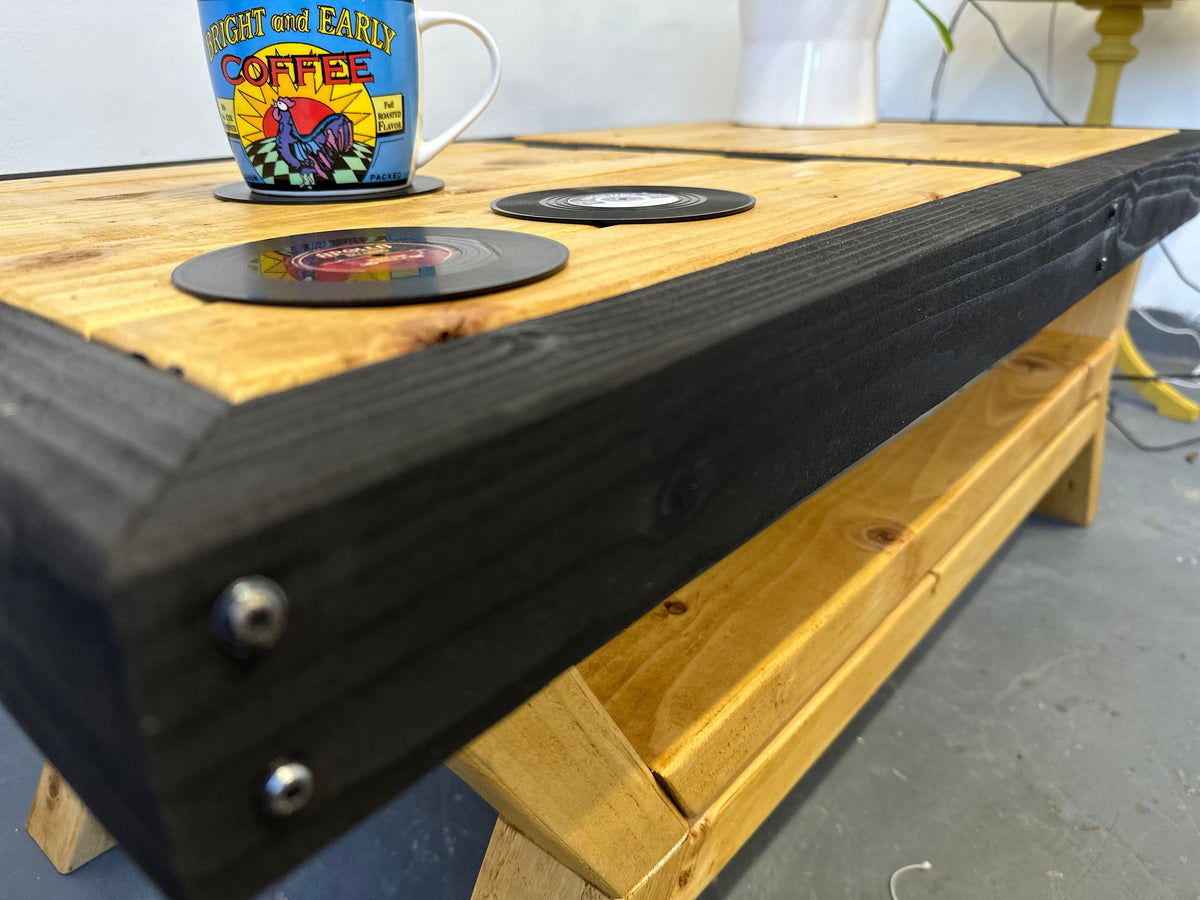 Coffee Table Handmade Rustic Coffee Table - Antique Pine