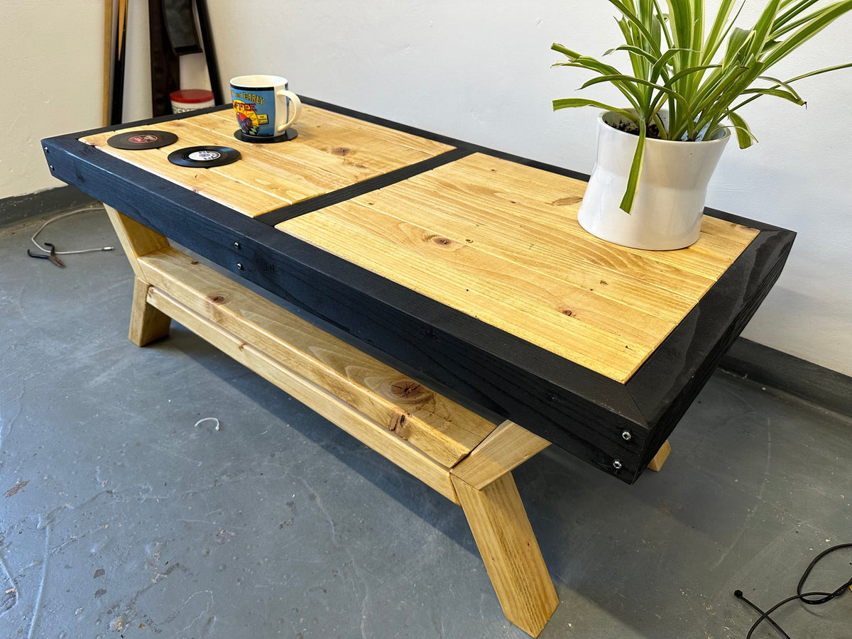 Coffee Table Handmade Rustic Coffee Table - Antique Pine