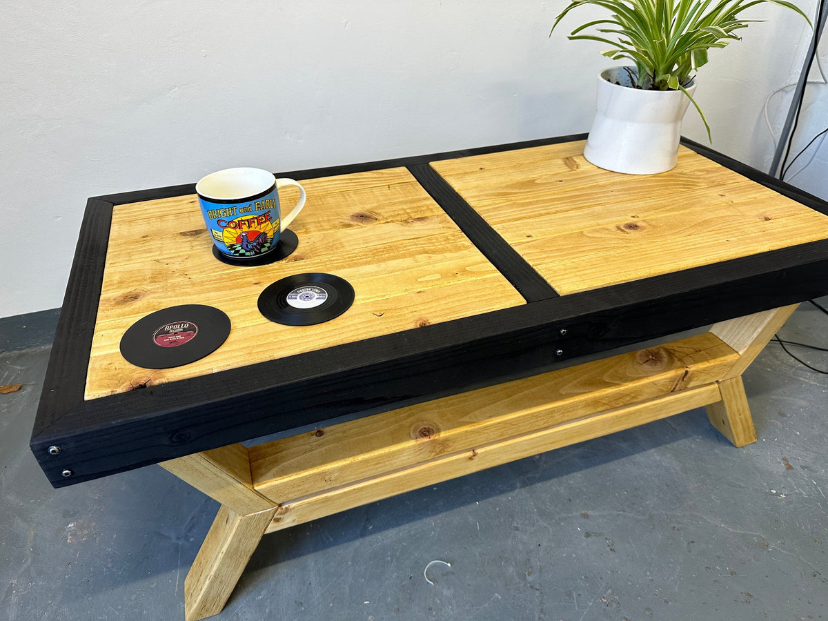Coffee Table Handmade Rustic Coffee Table - Antique Pine