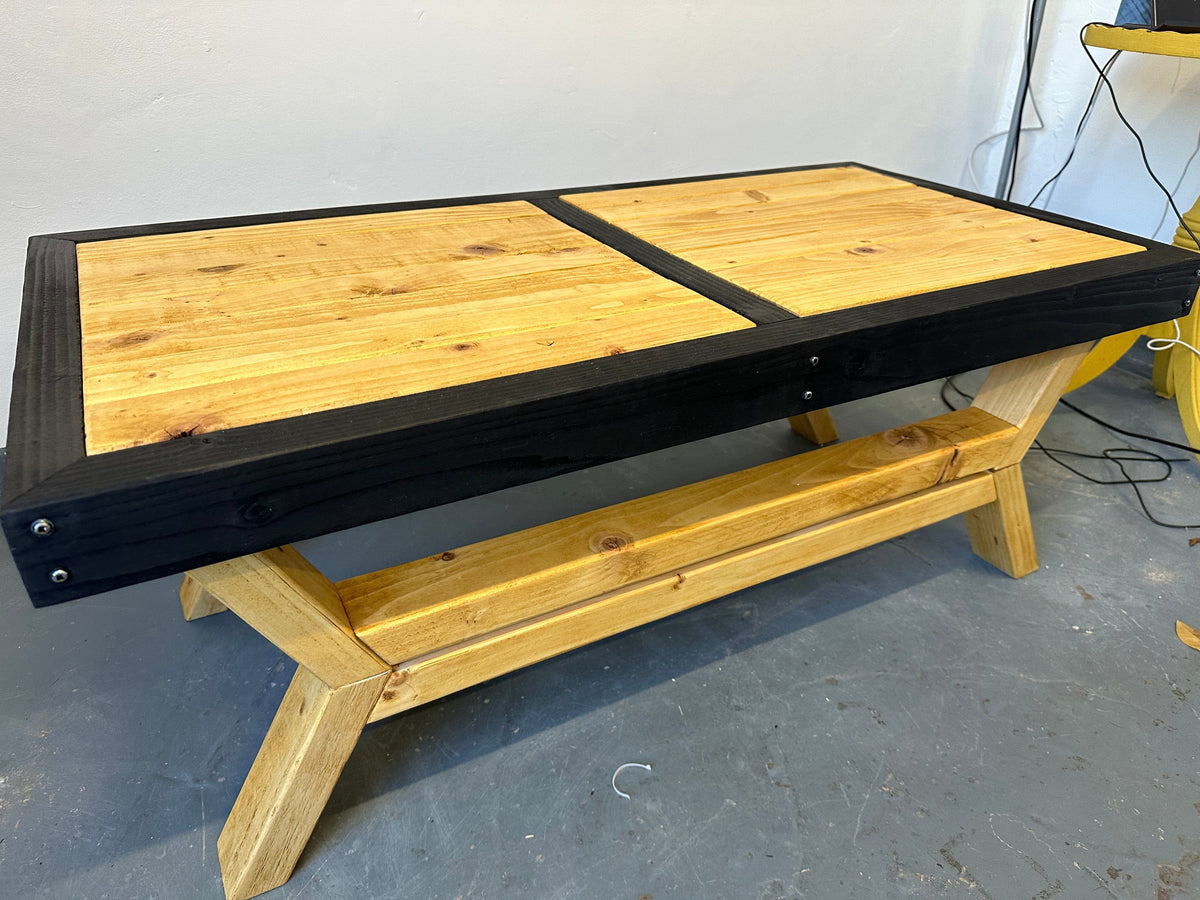 Coffee Table Handmade Rustic Coffee Table - Antique Pine