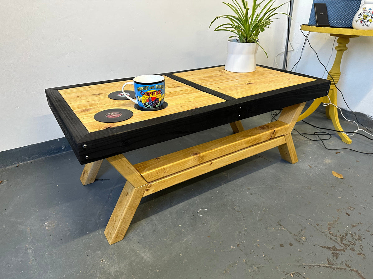 Coffee Table Handmade Rustic Coffee Table - Antique Pine