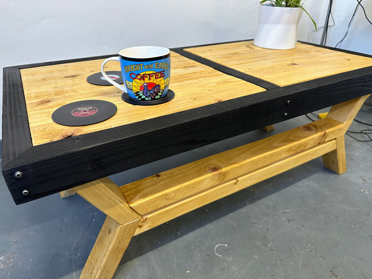 Coffee Table Handmade Rustic Coffee Table - Antique Pine