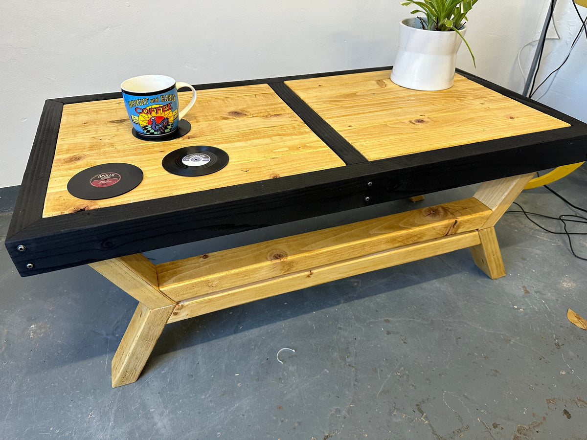 Coffee Table Handmade Rustic Coffee Table - Antique Pine