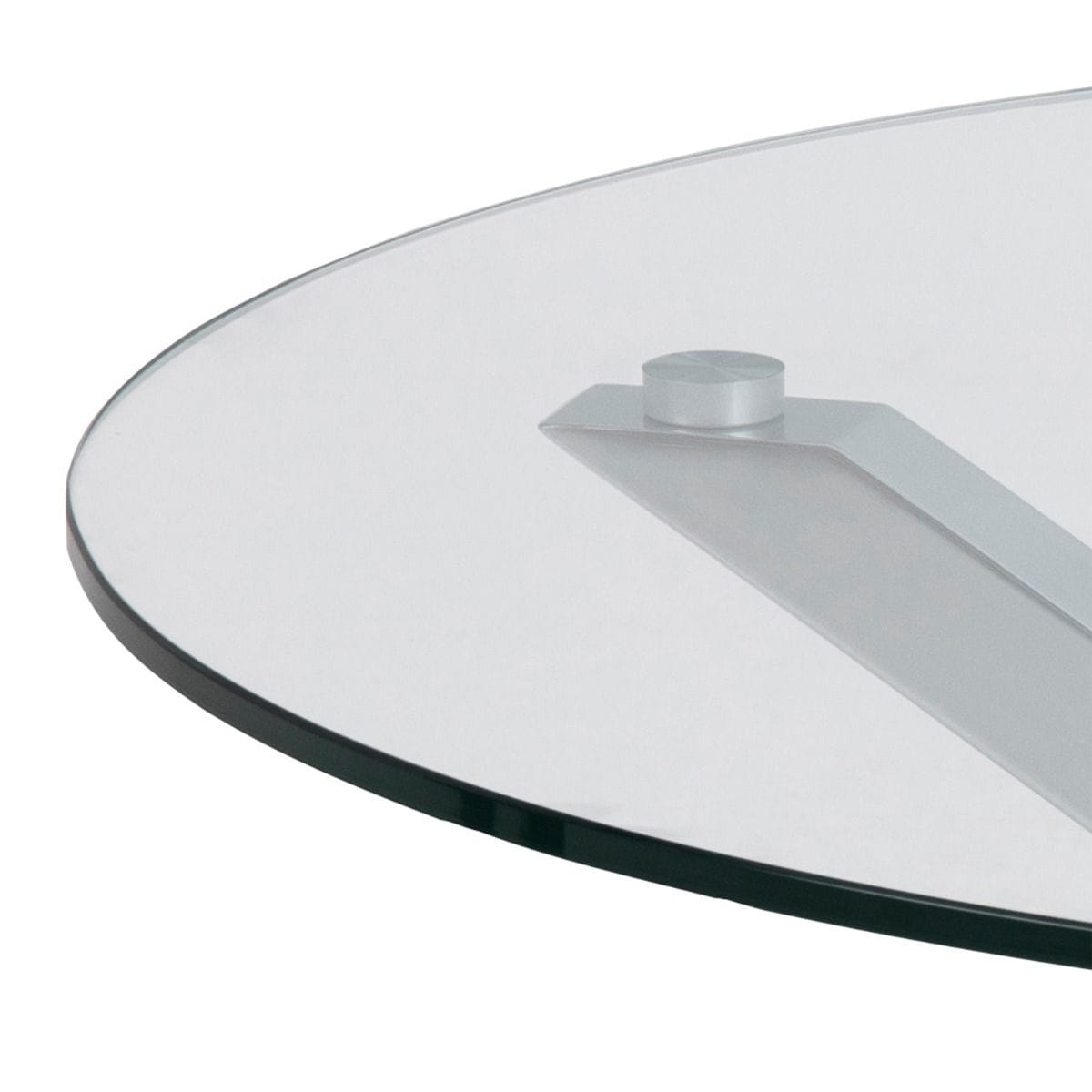Coffee Table Heaven Round Coffee Table with Glass Top 82-40cm