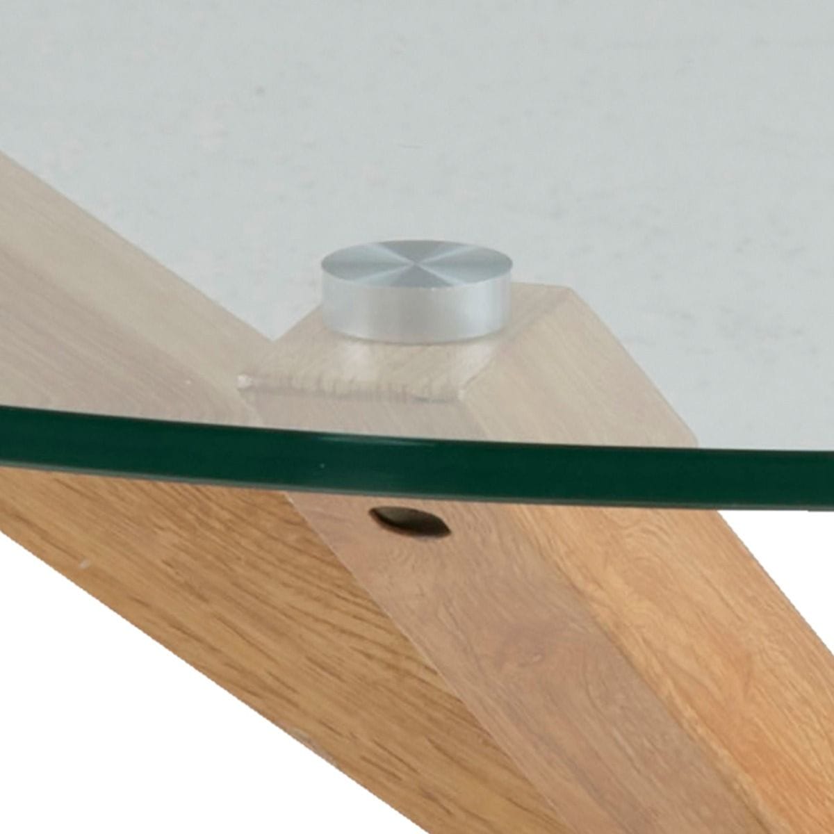 Coffee Table Heaven Round Coffee Table with Smoked Glass Top 82x40cm