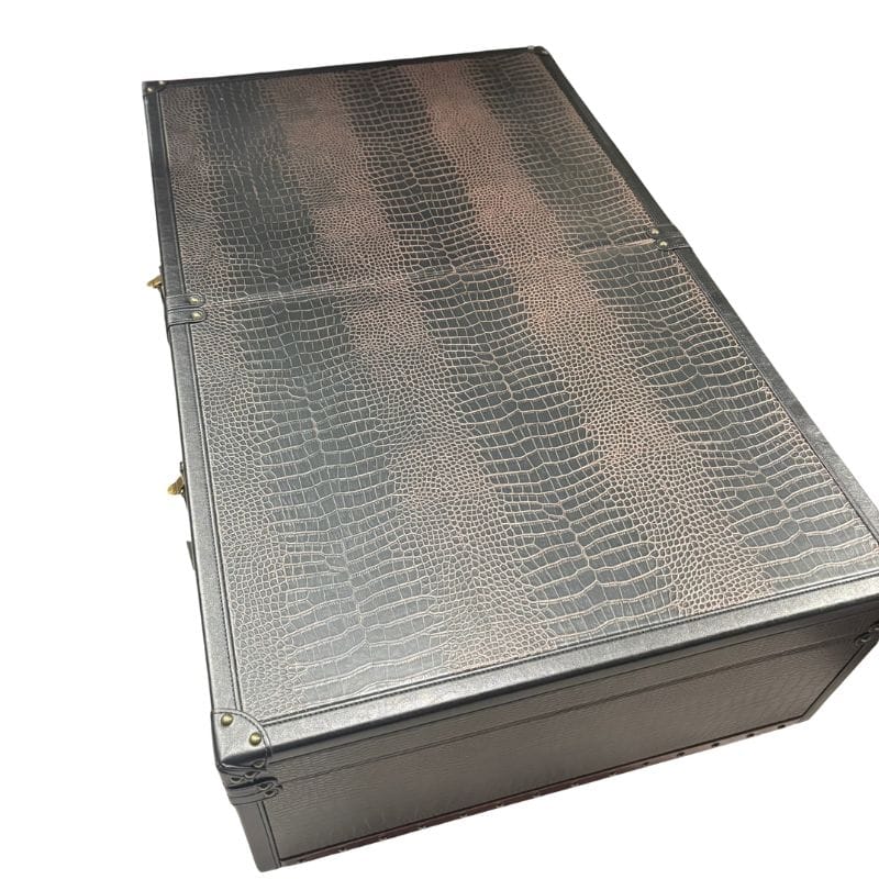 Coffee Table Kensington Leather Coffee Table with Wine Storage