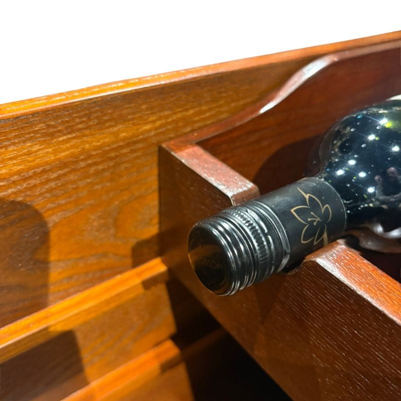 Coffee Table Kensington Leather Coffee Table with Wine Storage