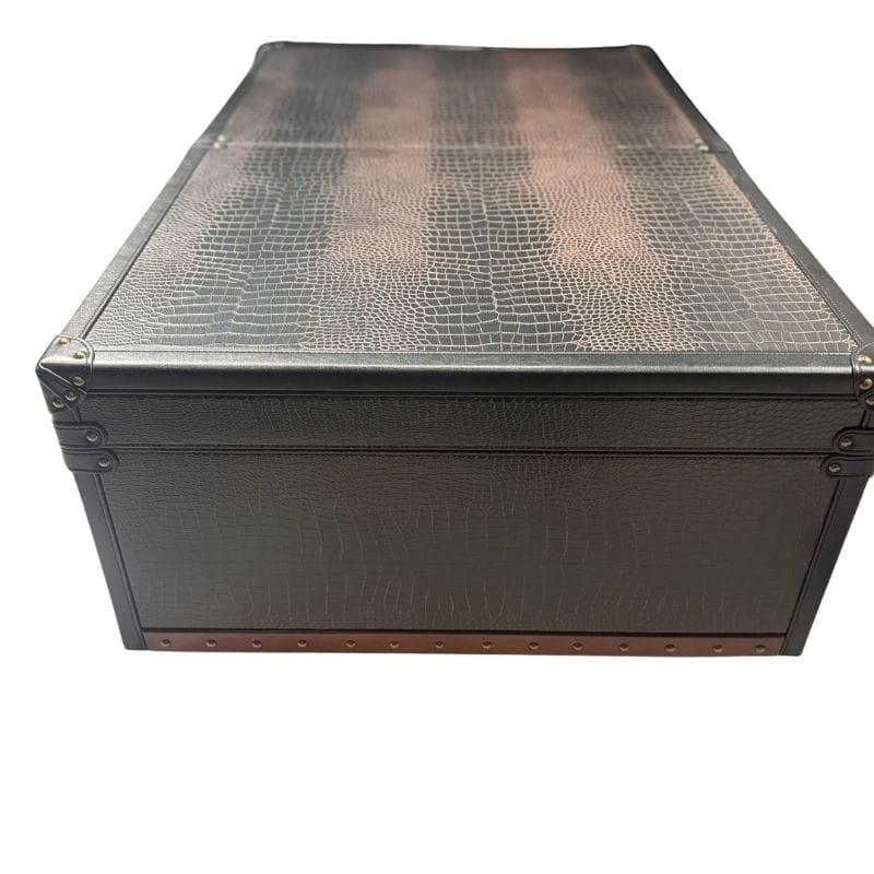 Coffee Table Kensington Leather Coffee Table with Wine Storage