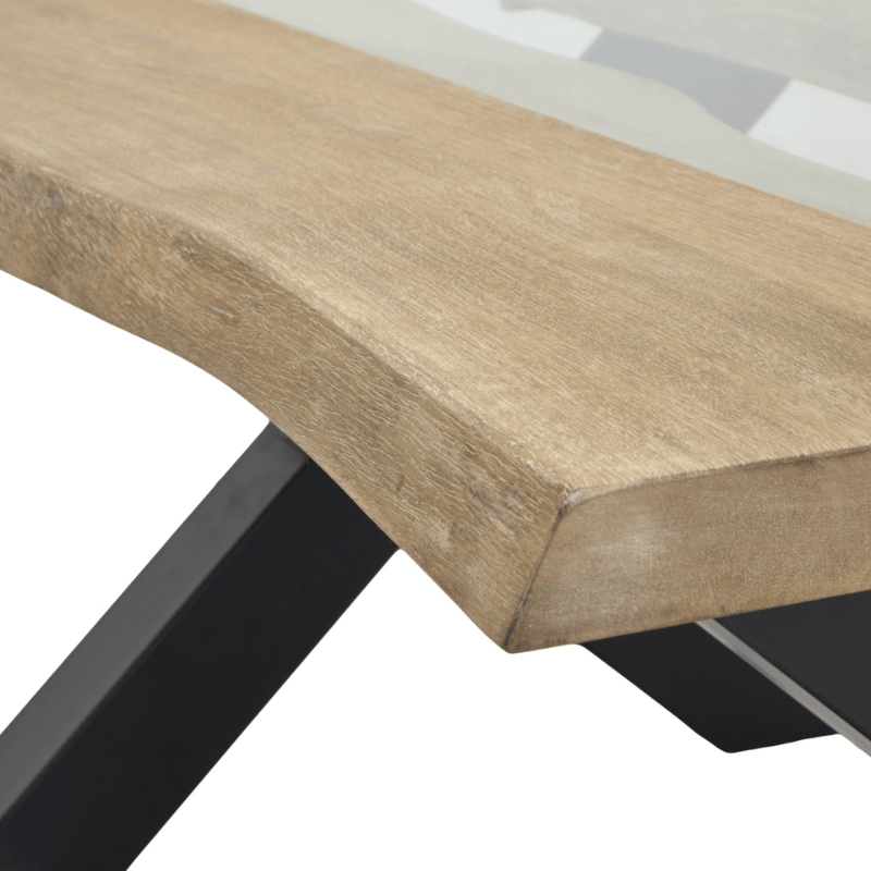 Coffee Table Live Edge Collection Light Acacia River Coffee Table