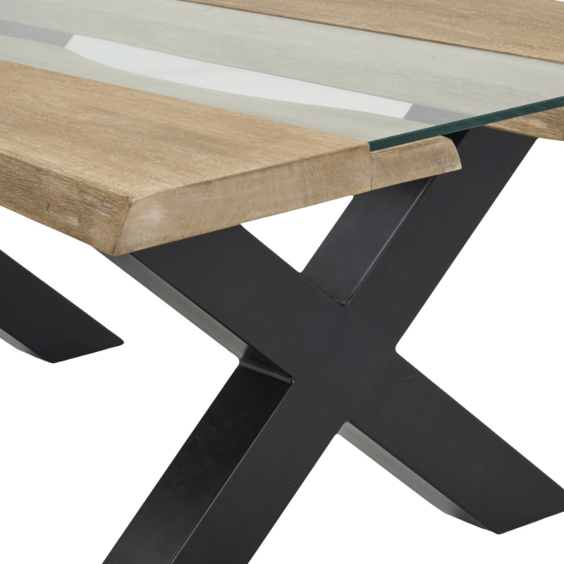 Coffee Table Live Edge Collection Light Acacia River Coffee Table