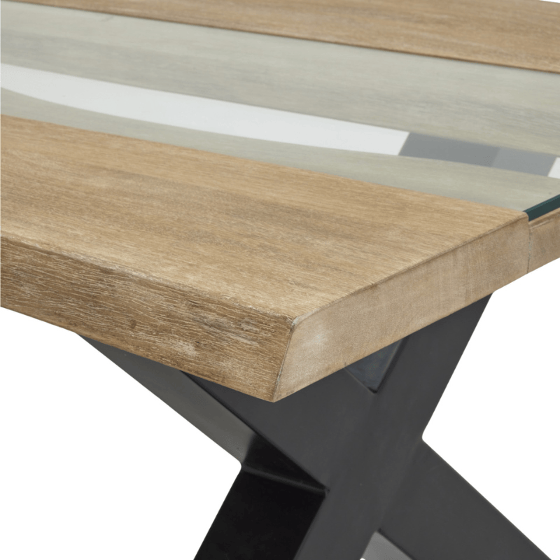 Coffee Table Live Edge Collection Light Acacia River Coffee Table
