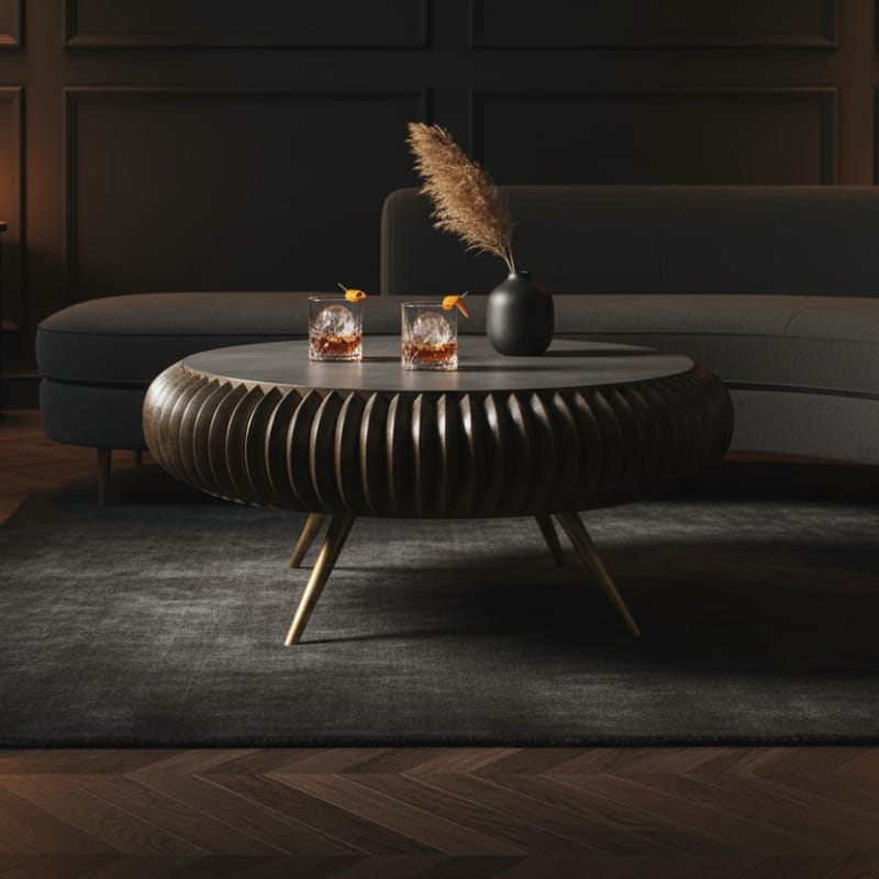 Coffee Table Patan Wooden 2 Drawer Coffee Table
