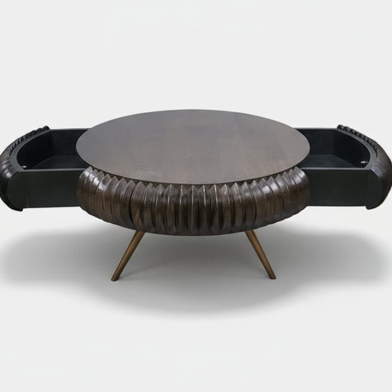Coffee Table Patan Wooden 2 Drawer Coffee Table