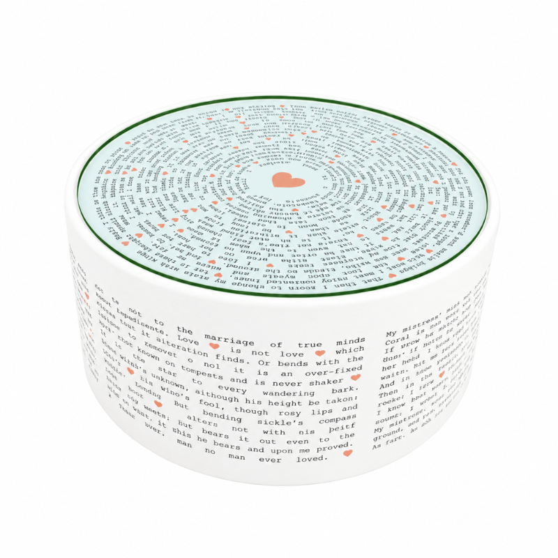 Coffee Table Shakespeare Sonnet Icon Upholstered Round Coffee Table