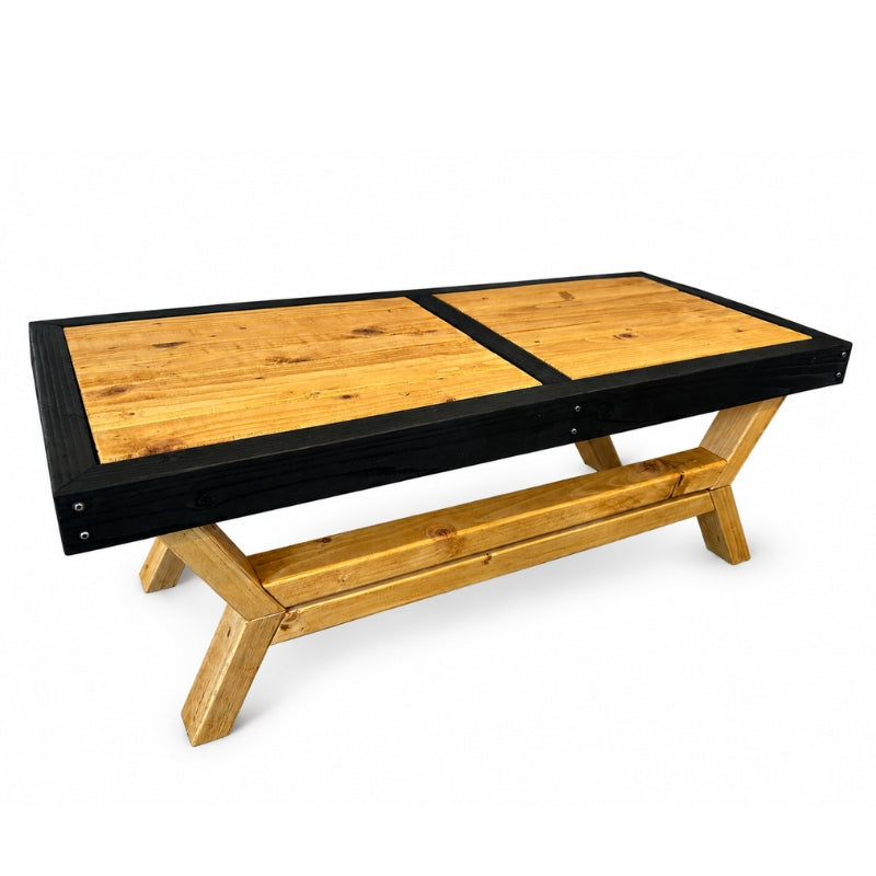 Handmade Rustic Coffee Table - Antique Pine