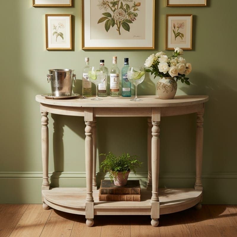 Console Table Demilune Small Console Table