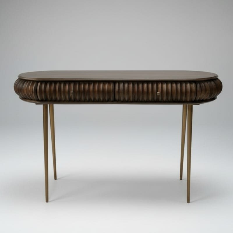 Console Table Patan Wooden Capsule 2 Drawer Console