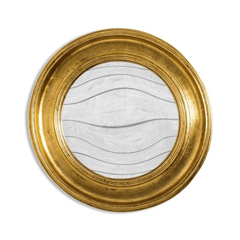 Convex Mirror Round Antique Gold Large Convex Mirror