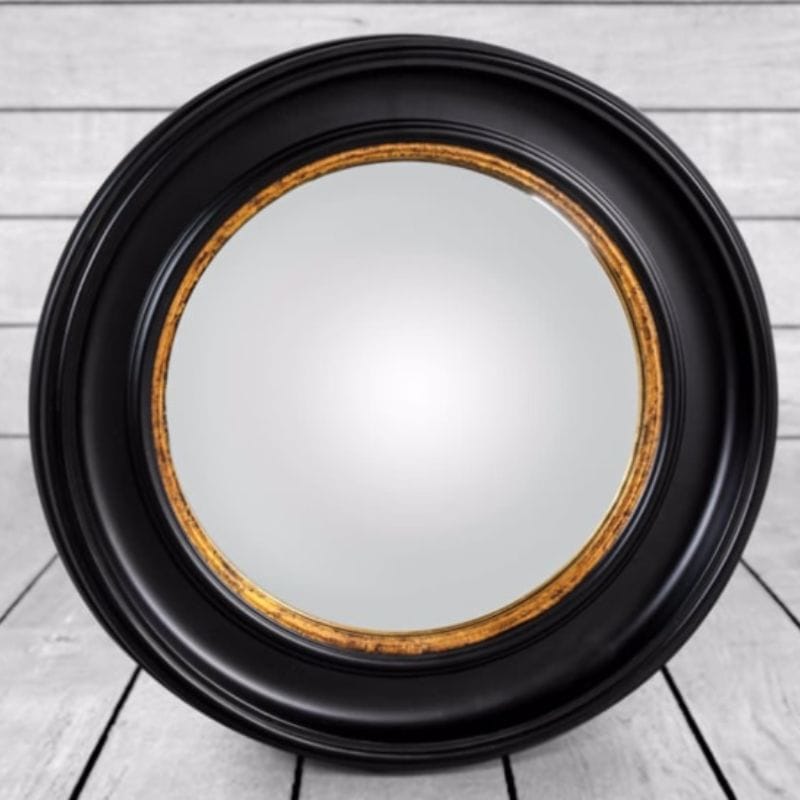 Convex Mirror Round Black Large Convex Mirror