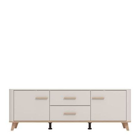 Nahla Cashmere And Oak Effect 154cm TV Unit
