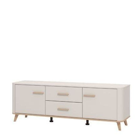 Nahla Cashmere And Oak Effect 154cm TV Unit
