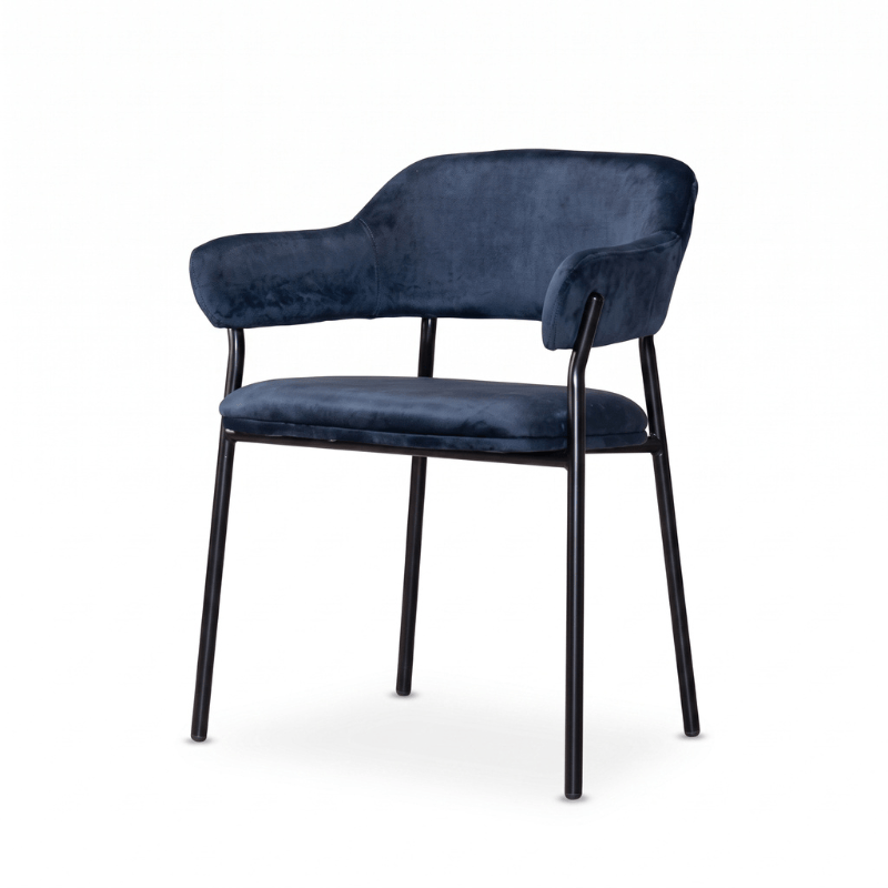 Dining Chairs Midnight Blue Bloomsbury Velvet Dining Chair Range