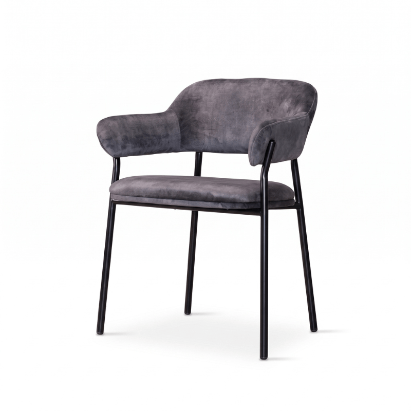 Dining Chairs Pewter Bloomsbury Velvet Dining Chair Range