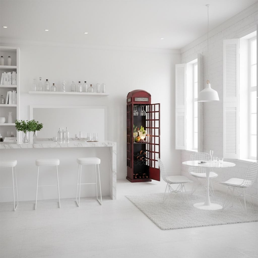 Drinks Cabinet Heritage Red Telephone Box Drinks Cabinet