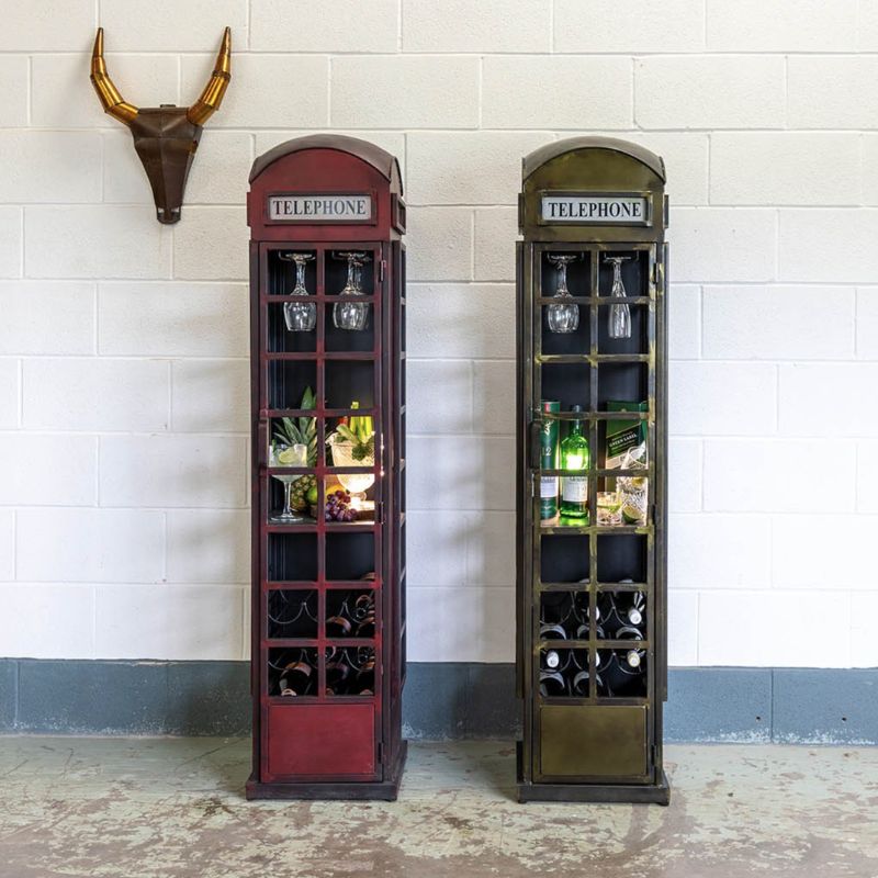 Drinks Cabinet Heritage Red Telephone Box Drinks Cabinet