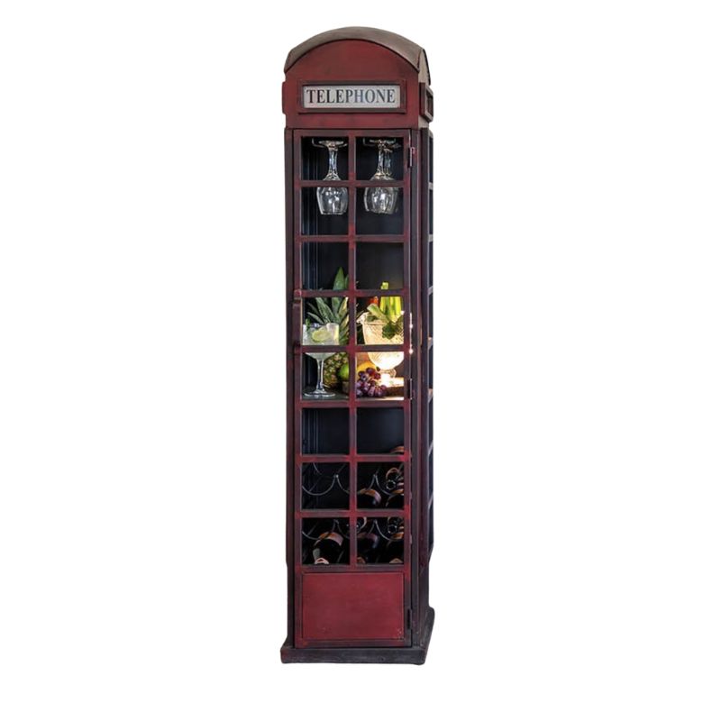 Drinks Cabinet Heritage Red Telephone Box Drinks Cabinet