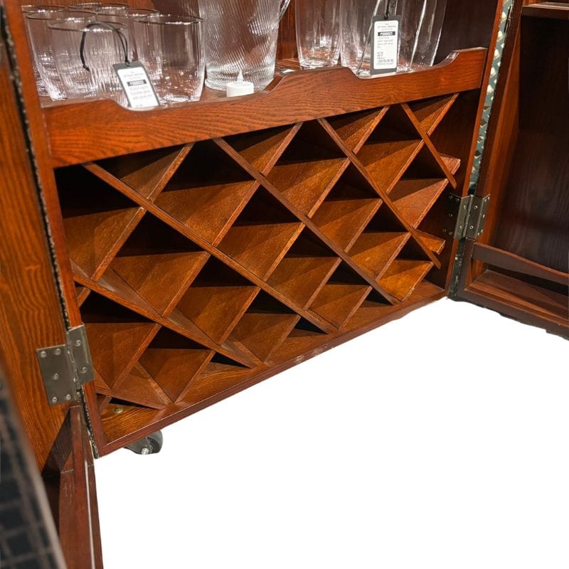 Drinks Cabinet Kensington Heritage Leather Wine Cabinet