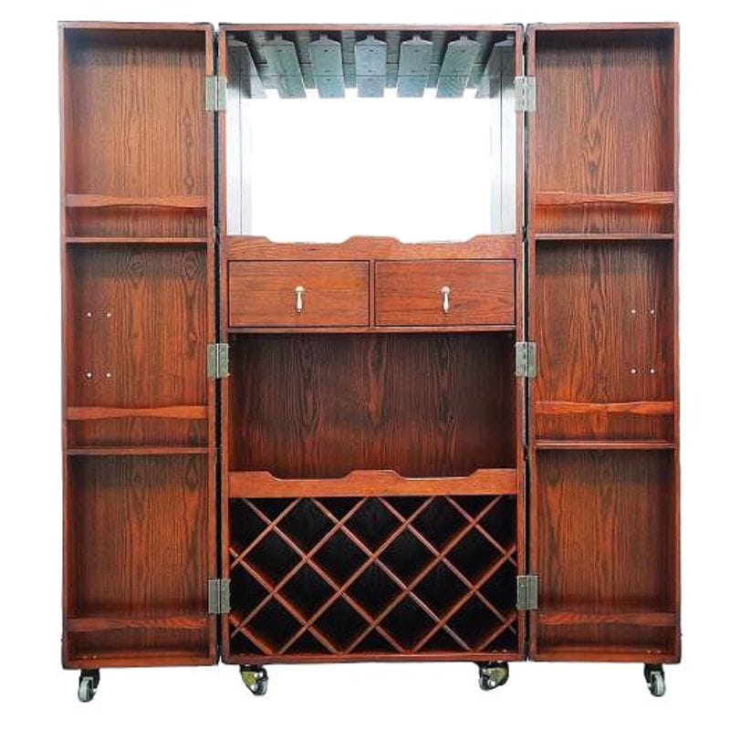 Drinks Cabinet Kensington Heritage Leather Wine Cabinet