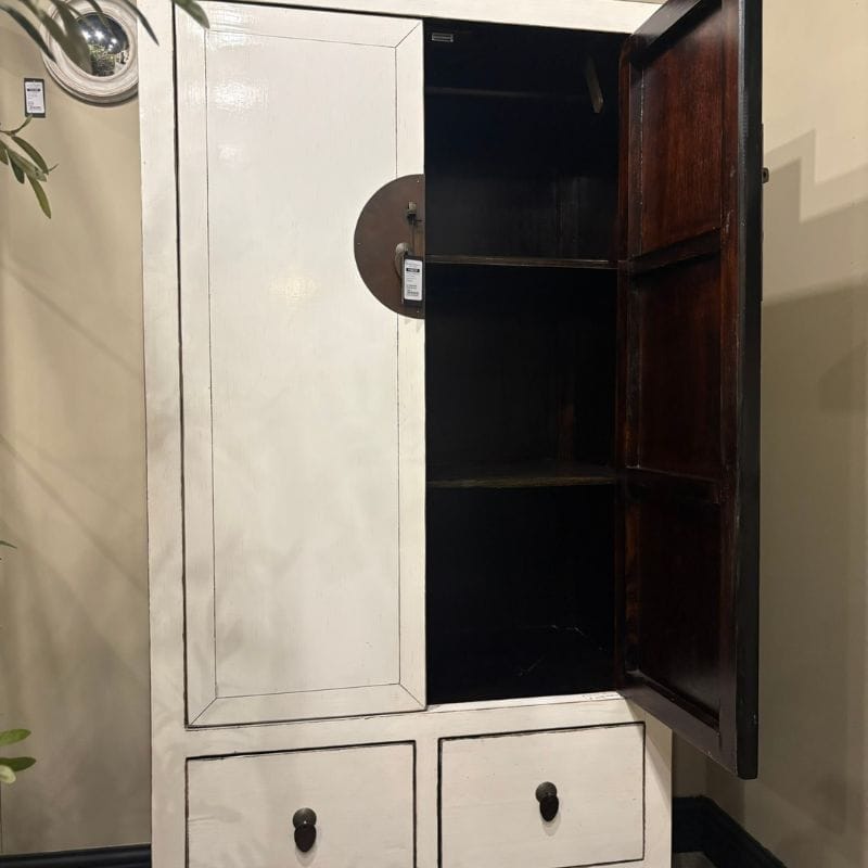Drinks Cabinet Kyoto White Pine Tall Drinks Cabinet
