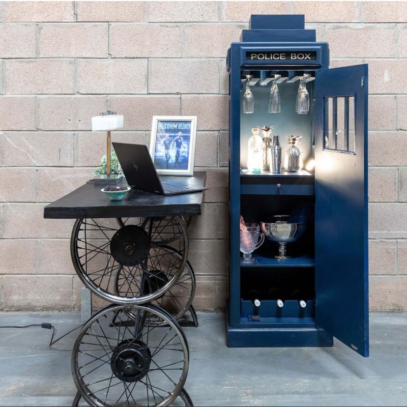 Drinks Cabinet Midnight Blue Police Box Drinks Cabinet