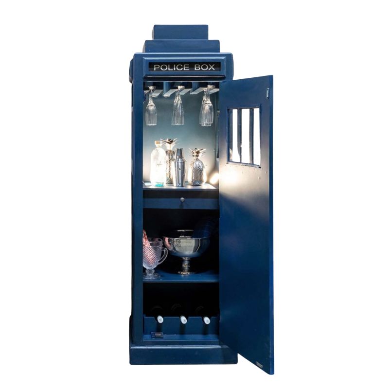 Drinks Cabinet Midnight Blue Police Box Drinks Cabinet