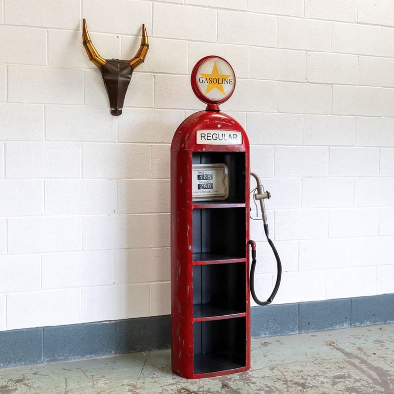 Drinks Cabinet Vintage Petrol Pump Drinks Cabinet